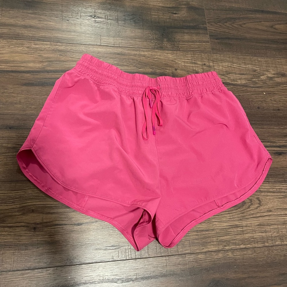 pink athletic shorts